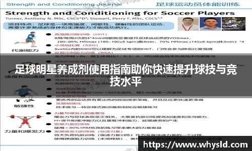足球明星养成剂使用指南助你快速提升球技与竞技水平